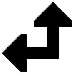 Triangle Arrow Bottom Right Corner Large Icon from Sharp Solid Set