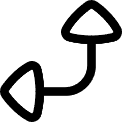 Triangle Arrow Bottom Right Corner Large Icon from Flex Line Set