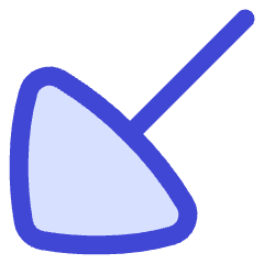 Triangle Arrow Diagonal Bottom Left Large Icon from Flex Duo Set