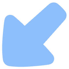 Triangle Arrow Diagonal Bottom Left Large Icon from Plump Flat Set