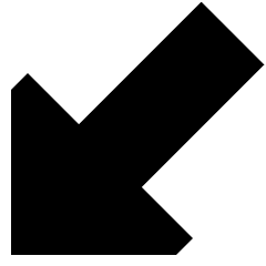 Triangle Arrow Diagonal Bottom Left Large Icon from Sharp Solid Set