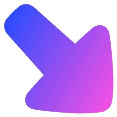 Triangle Arrow Diagonal Bottom Right Large Icon from Plump Gradient Set