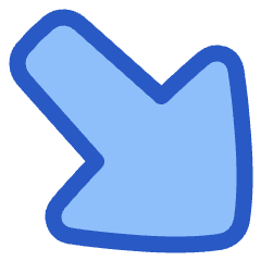 Triangle Arrow Diagonal Bottom Right Large Icon from Plump Duo Set