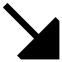 Triangle Arrow Diagonal Bottom Right Large Icon from Sharp Remix Set