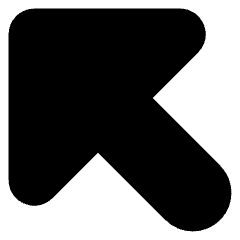 Triangle Arrow Diagonal Upper Left Large Icon from Core Solid Set