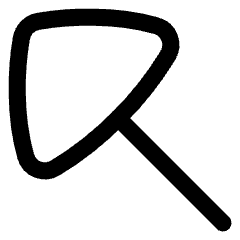 Triangle Arrow Diagonal Upper Left Large Icon from Flex Line Set