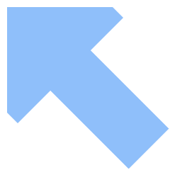 Triangle Arrow Diagonal Upper Left Large Icon from Sharp Flat Set