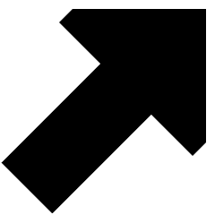 Triangle Arrow Diagonal Upper Right Large Icon from Sharp Solid Set