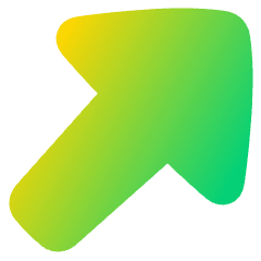Triangle Arrow Diagonal Upper Right Large Icon from Plump Gradient Set