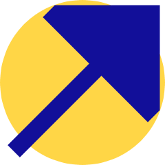 Triangle Arrow Diagonal Upper Right Large Icon from Sharp Pop Set
