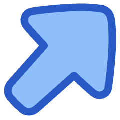 Triangle Arrow Diagonal Upper Right Large Icon from Plump Duo Set