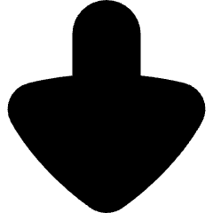 Triangle Arrow Down Large 1 Icon from Flex Solid Set