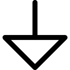 Triangle Arrow Down Large 1 Icon from Core Line Set