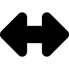 Triangle Arrow Horizontal Large Icon from Core Solid Set