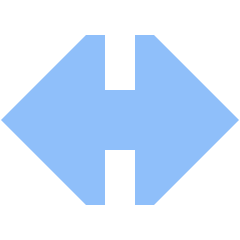 Triangle Arrow Horizontal Large Icon from Sharp Flat Set