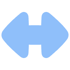 Triangle Arrow Horizontal Large Icon from Plump Flat Set