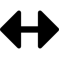 Triangle Arrow Horizontal Large Icon from Core Remix Set