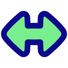 Triangle Arrow Horizontal Large Icon from Plump Pop Set