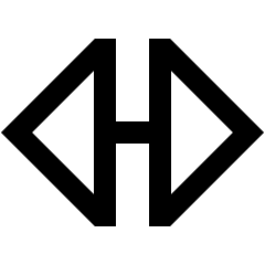 Triangle Arrow Horizontal Large Icon from Sharp Line Set