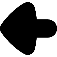 Triangle Arrow Left Large 1 Icon from Flex Solid Set