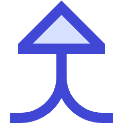 Triangle Arrow Merge Vertical Large Icon from Sharp Duo Set