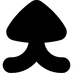 Triangle Arrow Merge Vertical Large Icon from Flex Solid Set