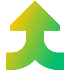 Triangle Arrow Merge Vertical Large Icon from Sharp Gradient Set