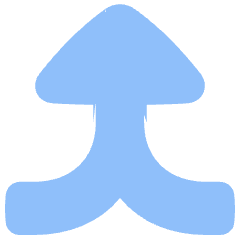 Triangle Arrow Merge Vertical Large Icon from Plump Flat Set