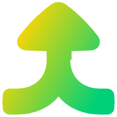 Triangle Arrow Merge Vertical Large Icon from Plump Gradient Set