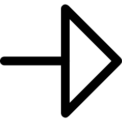 Triangle Arrow Right Large 1 Icon from Core Line Set