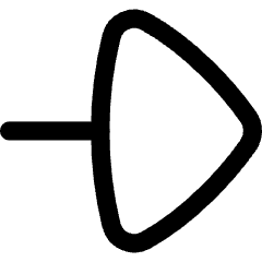 Triangle Arrow Right Large 1 Icon from Flex Line Set