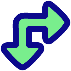 Triangle Arrow Top Left Corner Large Icon from Plump Pop Set