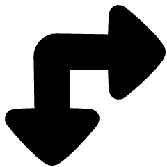 Triangle Arrow Top Left Corner Large Icon from Plump Solid Set