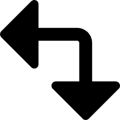 Triangle Arrow Top Right Corner Large Icon from Core Remix Set