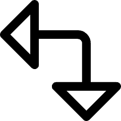 Triangle Arrow Top Right Corner Large Icon from Core Line Set