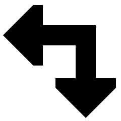 Triangle Arrow Top Right Corner Large Icon from Sharp Solid Set
