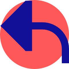 Triangle Arrow Turn Backward Large Icon from Sharp Pop Set
