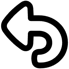 Triangle Arrow Turn Backward Large Icon from Plump Remix Set