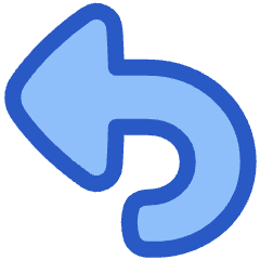 Triangle Arrow Turn Backward Large Icon from Plump Duo Set