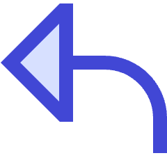 Triangle Arrow Turn Backward Large Icon from Sharp Duo Set