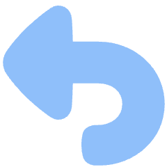 Triangle Arrow Turn Backward Large Icon from Plump Flat Set
