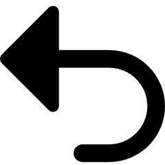 Triangle Arrow Turn Backward Large Icon from Core Remix Set