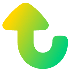 Triangle Arrow Turn Down Large Icon from Plump Gradient Set
