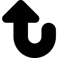 Triangle Arrow Turn Down Large Icon from Core Solid Set