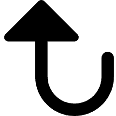 Triangle Arrow Turn Down Large Icon from Core Remix Set