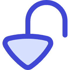 Triangle Arrow Turn Down Left Large Icon from Flex Duo Set