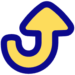 Triangle Arrow Turn Up Large Icon from Plump Pop Set