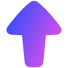 Triangle Arrow Up Large 1 Icon from Plump Gradient Set