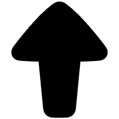 Triangle Arrow Up Large 1 Icon from Plump Solid Set