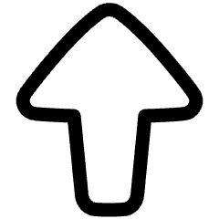 Triangle Arrow Up Large 1 Icon from Plump Line Set